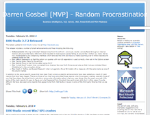 Tablet Screenshot of darren.gosbell.com